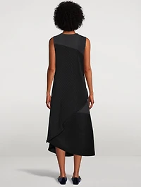 Ridge Pleats Midi Dress