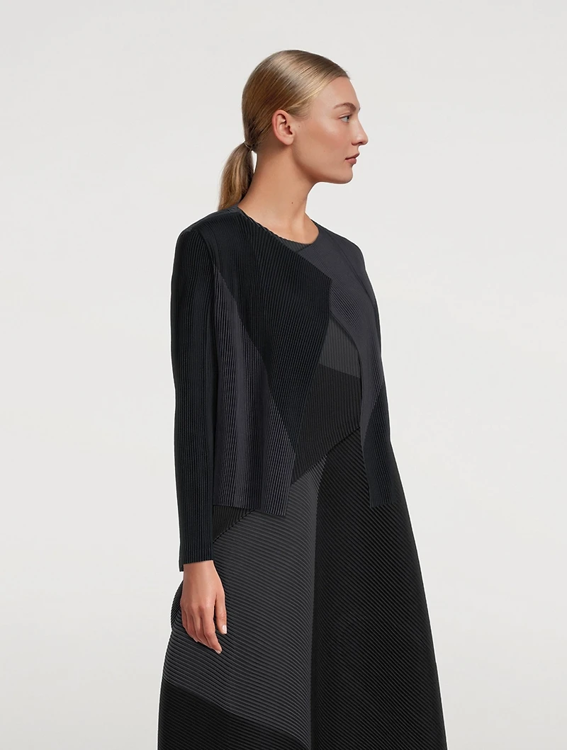 Ridge Pleats Cardigan