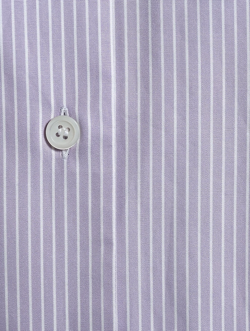 Poplin Shirt Pinstripe Print