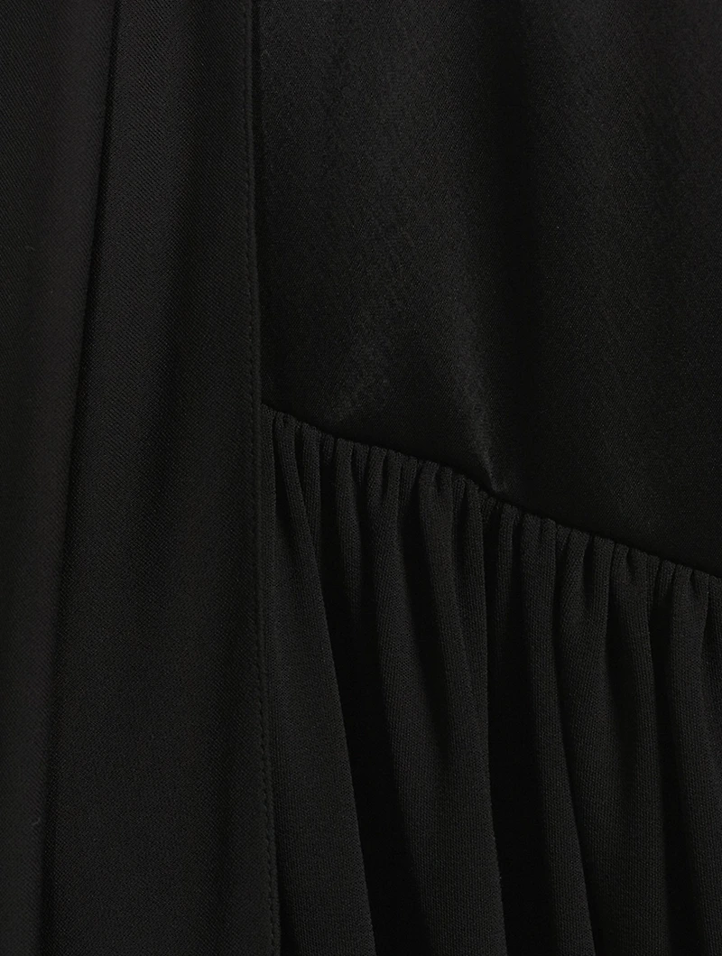 Draped Midi Skirt