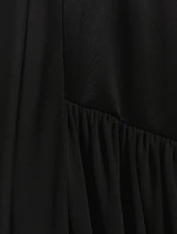 Draped Midi Skirt