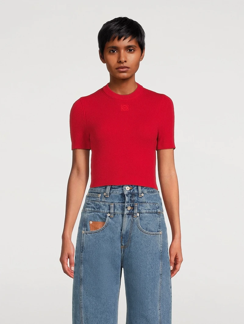 Cropped Cashmere Sweater