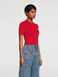 Cropped Cashmere Sweater