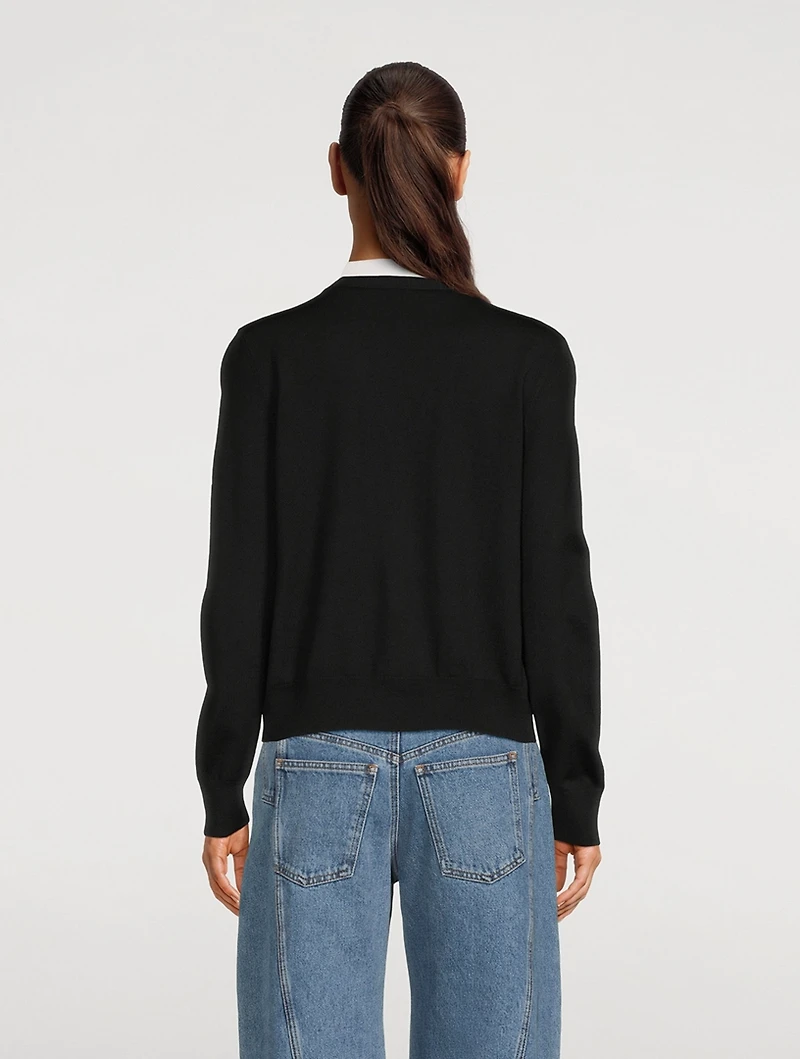 Logo-Embellished Cardigan