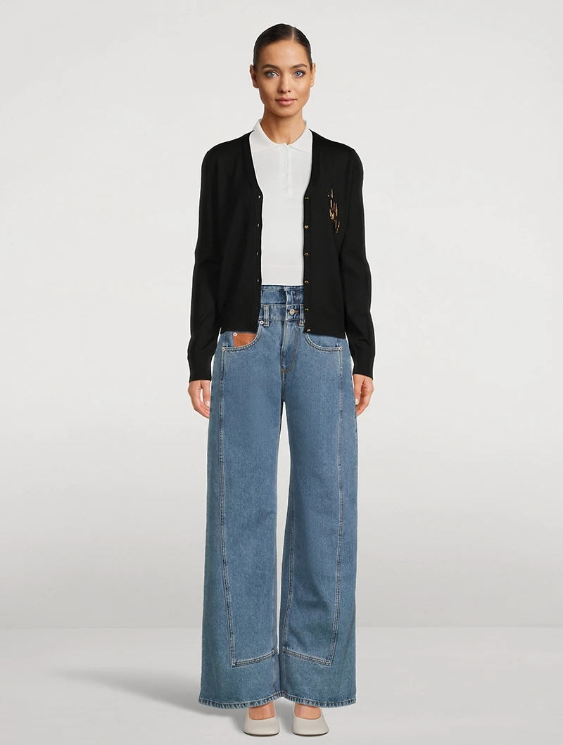 Logo-Embellished Cardigan