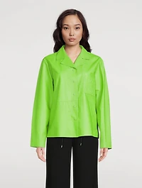 Anagram Leather Pajama Shirt