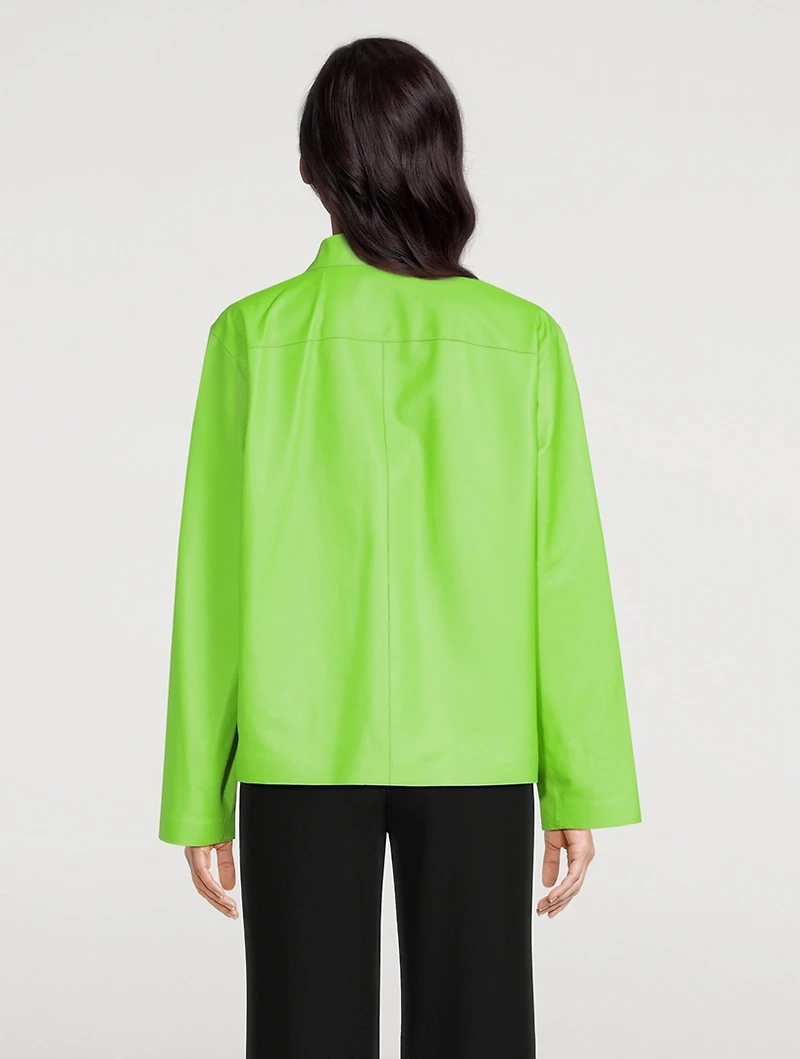 Anagram Leather Pajama Shirt