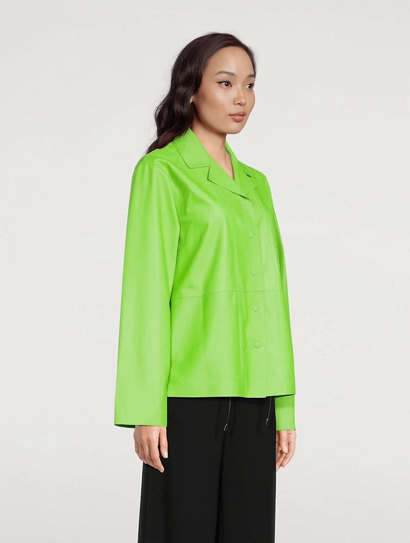 Anagram Leather Pajama Shirt