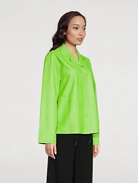 Anagram Leather Pajama Shirt