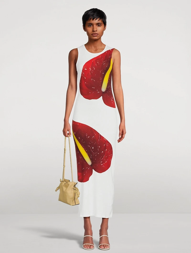 Tank Dress Anthurium Print