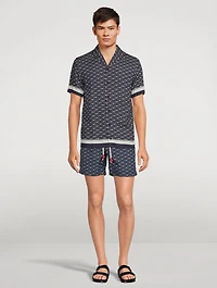 Standard Mid-Length Swim Shorts Bandana Print