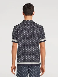 Hibbert Capri-Collar Shirt Bandana Print