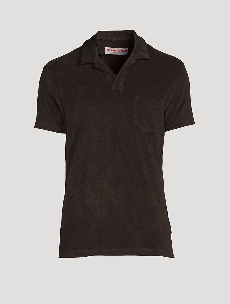 Terry Towelling Tailored Polo Shirt