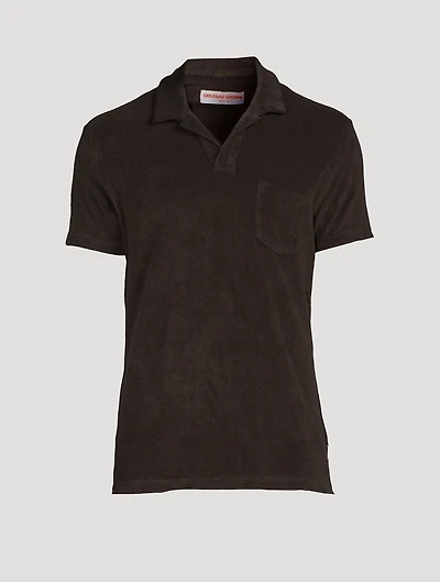 Terry Towelling Tailored Polo Shirt