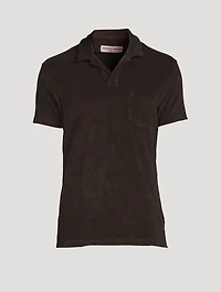 Terry Towelling Tailored Polo Shirt