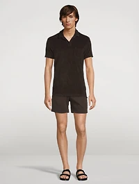 Terry Towelling Tailored Polo Shirt