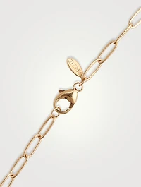 14K Gold Paper Clip Chain