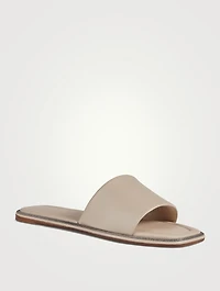 Leather Slide Sandals