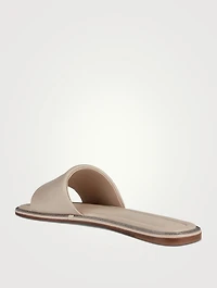 Leather Slide Sandals