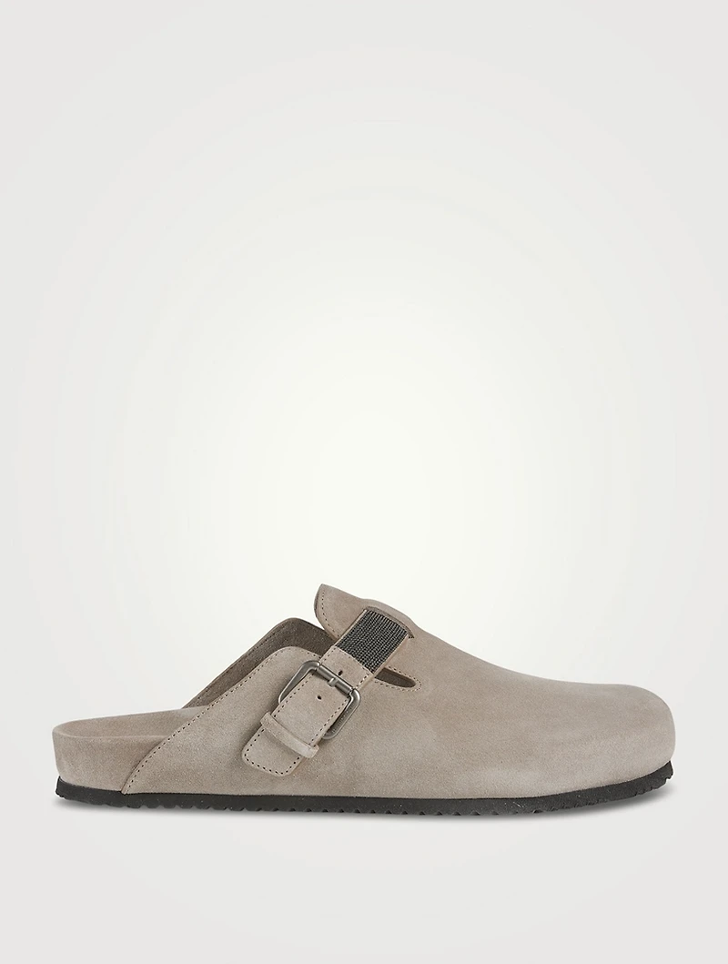Suede Clogs