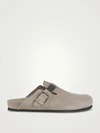 Suede Clogs