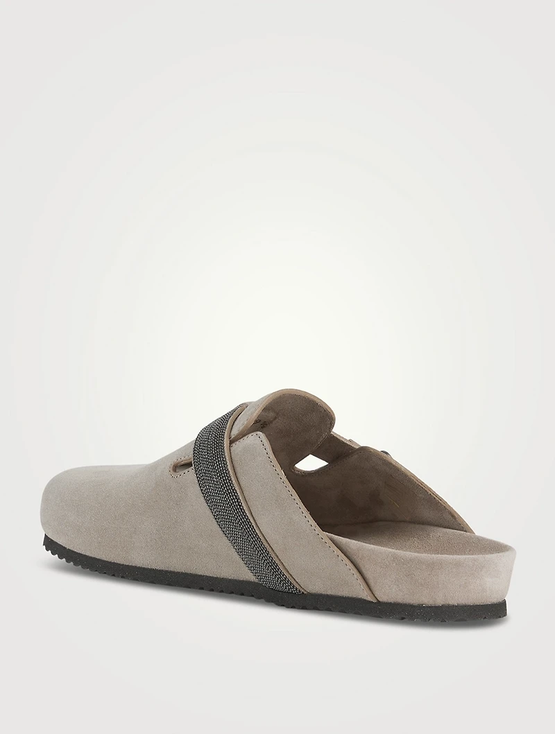 Suede Clogs