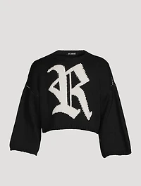 Bulky Knit Logo Sweater