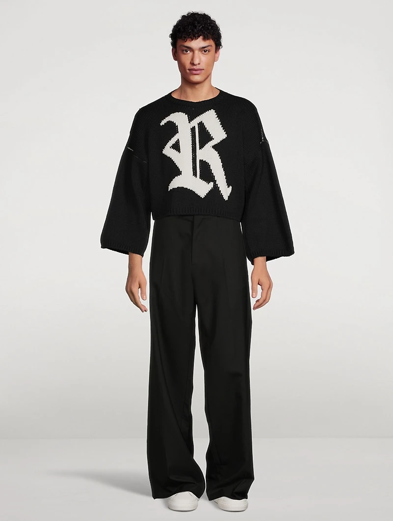 Bulky Knit Logo Sweater
