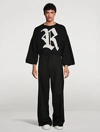 Bulky Knit Logo Sweater