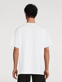 T-Shirt With Hand Sign Print