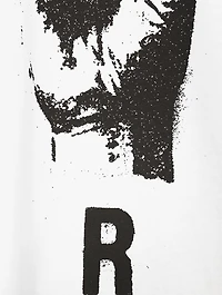 T-Shirt With Hand Sign Print