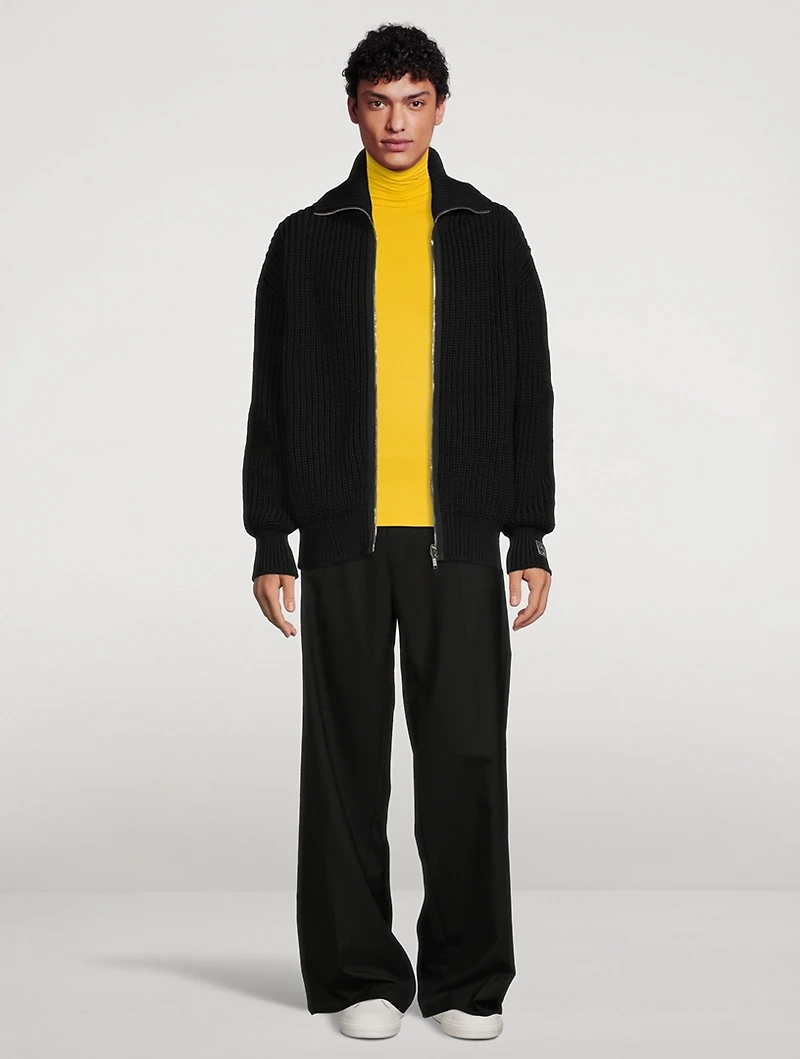 Turtleneck With Hand Sign Print