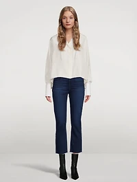 Cindy Straight-Leg Crop Jeans
