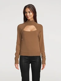Cherise Keyhole Turtleneck Sweater