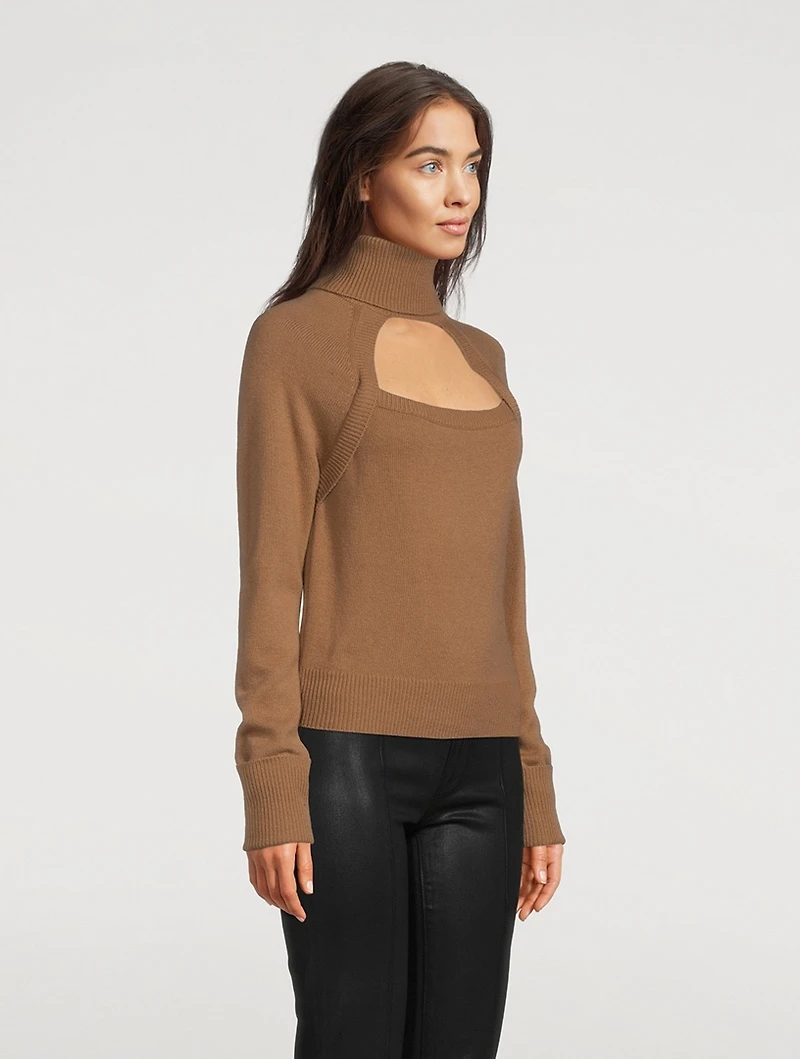 Cherise Keyhole Turtleneck Sweater