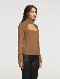 Cherise Keyhole Turtleneck Sweater