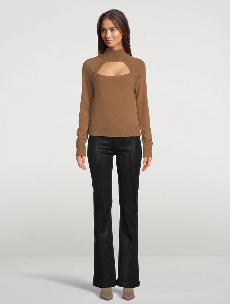 Cherise Keyhole Turtleneck Sweater