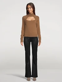 Cherise Keyhole Turtleneck Sweater