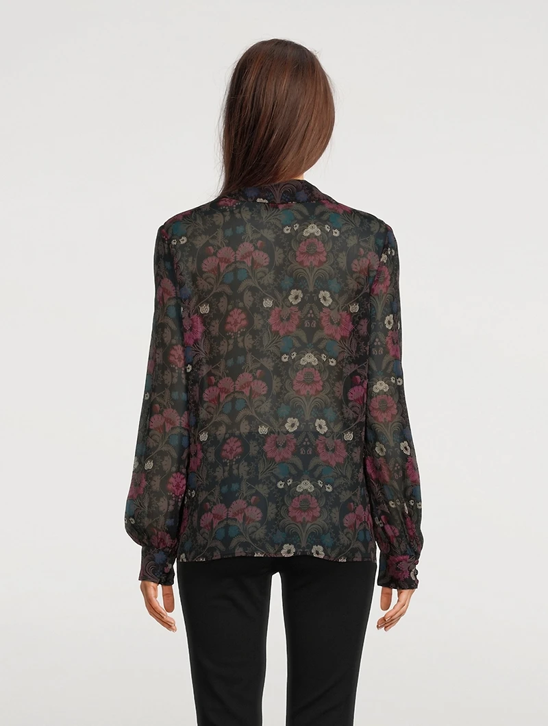 Jodelle Silk Shirt Floral Print