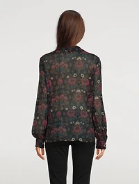 Jodelle Silk Shirt Floral Print