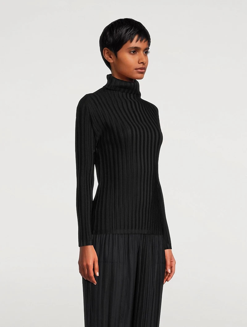 Rib Pleats Basics Top