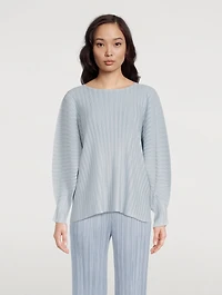Monthly Colour January Rib Pleats Top