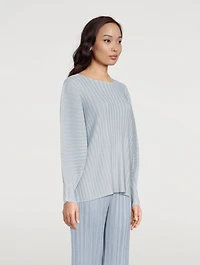 Monthly Colour January Rib Pleats Top