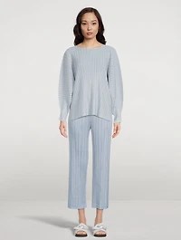 Monthly Colour January Rib Pleats Top
