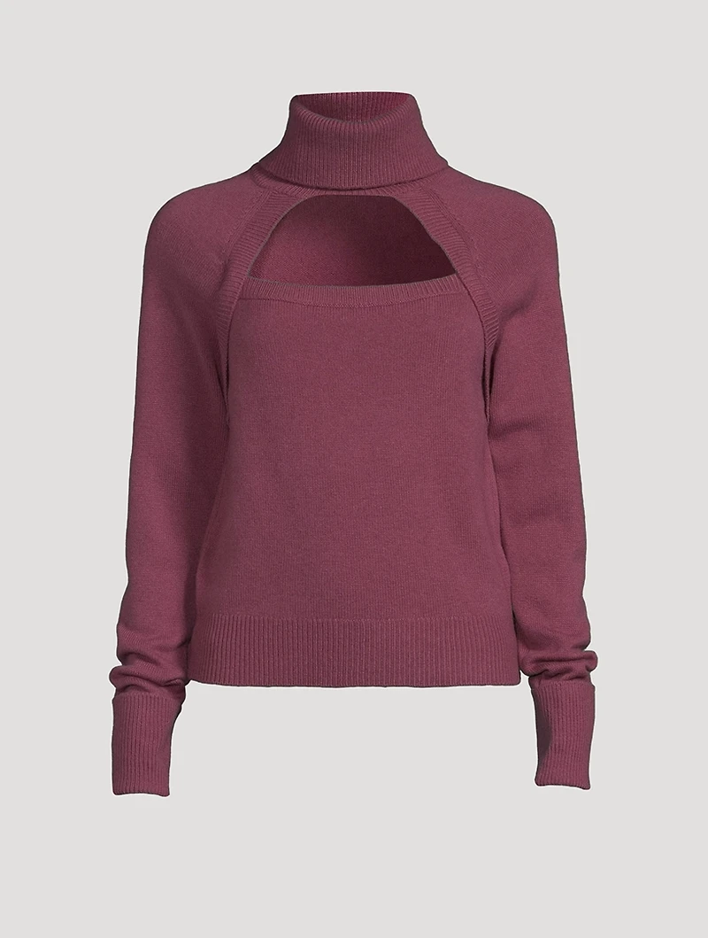 Cherise Keyhole Turtleneck Sweater