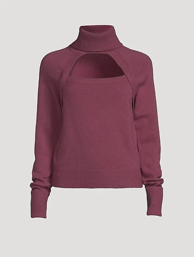 Cherise Keyhole Turtleneck Sweater