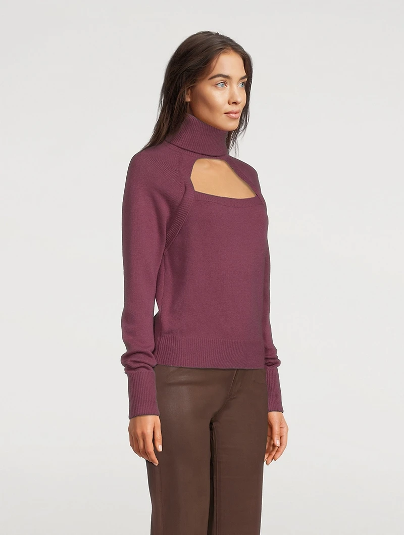 Cherise Keyhole Turtleneck Sweater