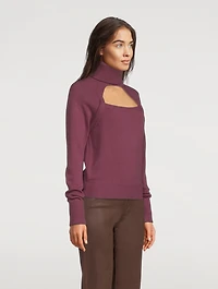 Cherise Keyhole Turtleneck Sweater