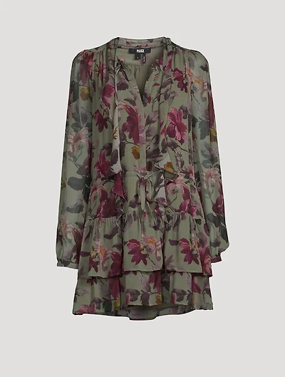 Elynne Silk Dress Floral Print