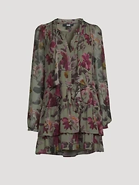Elynne Silk Dress Floral Print